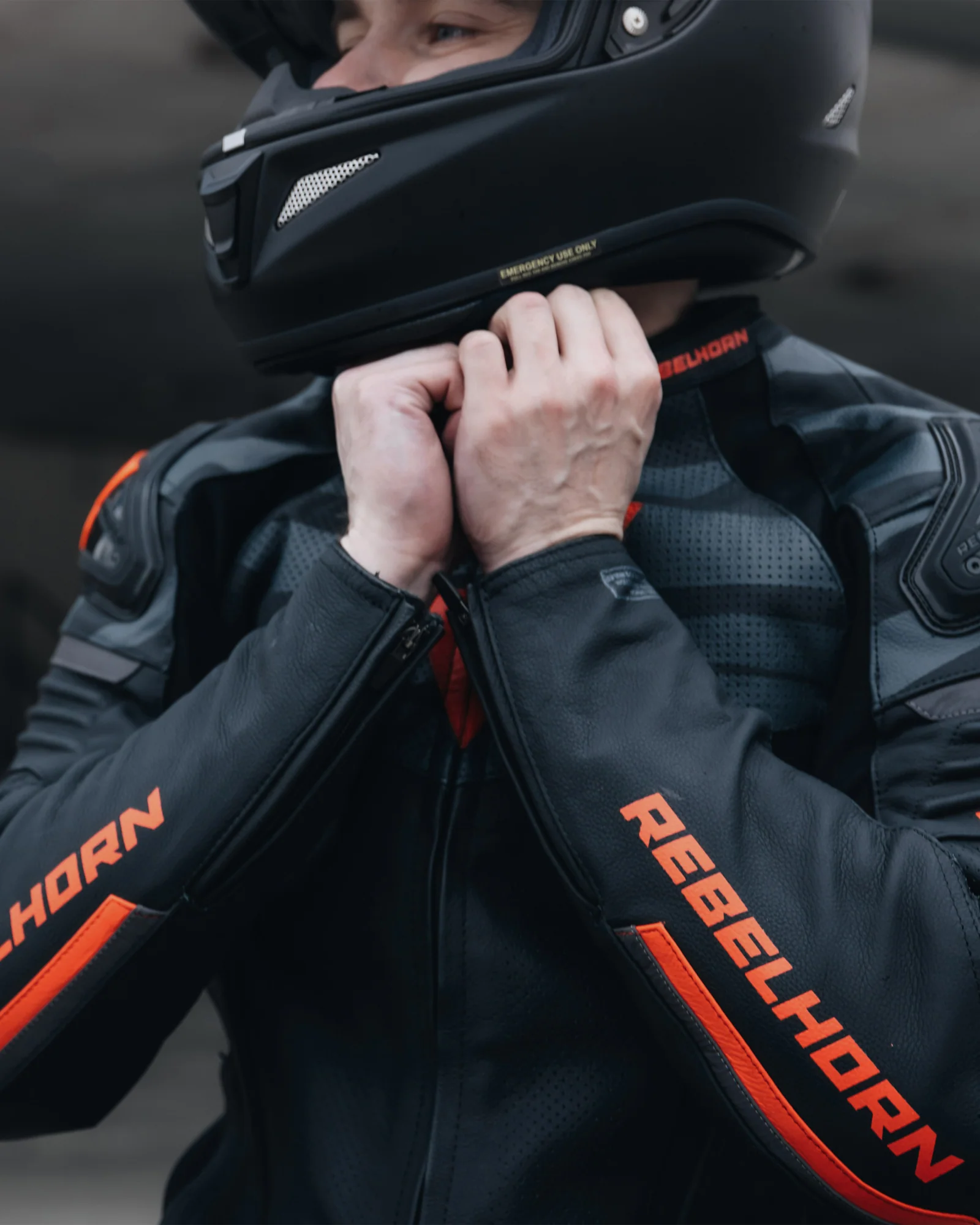 Vandal Motorcycle Leather Jacket Red - Image 8