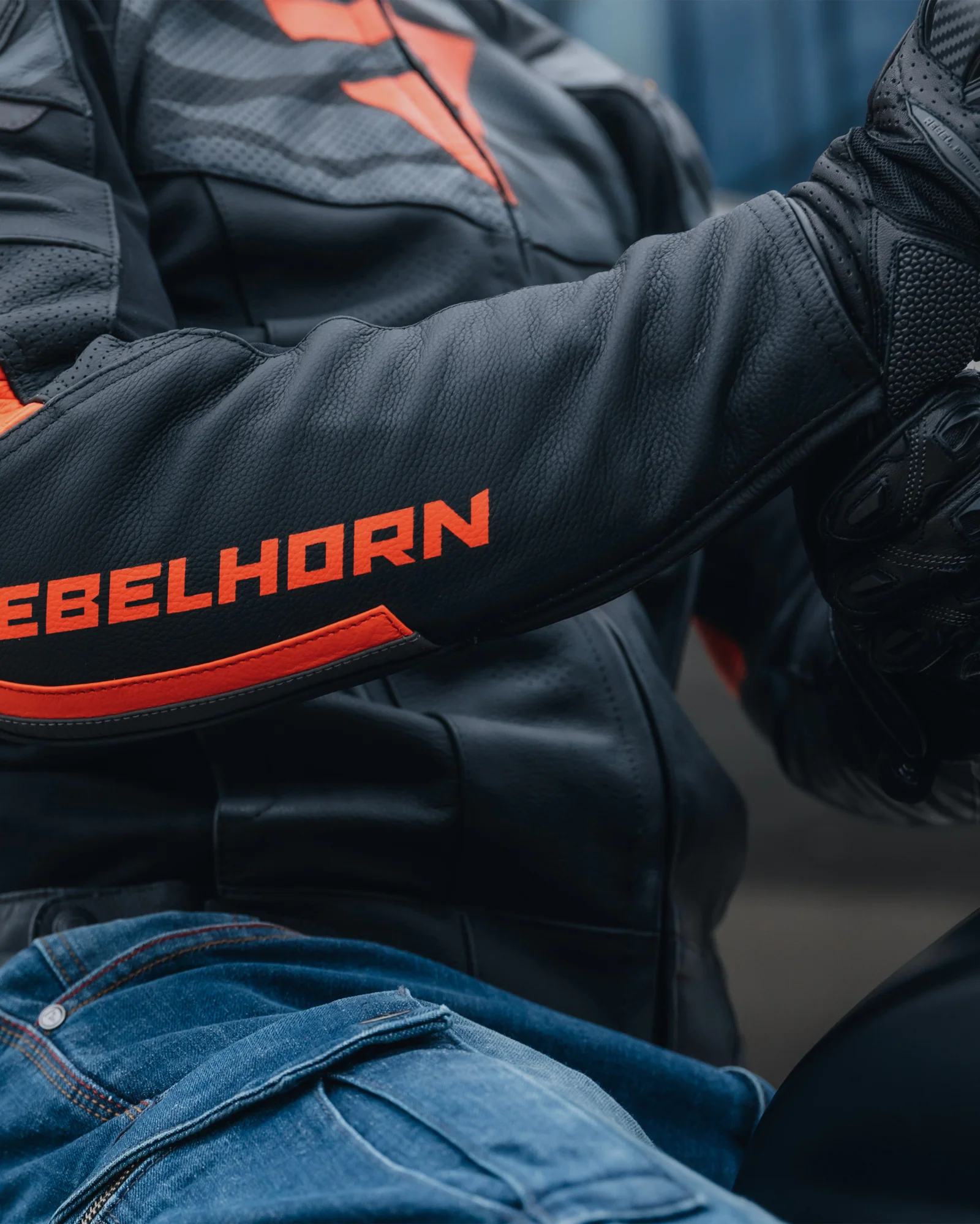 Vandal Motorcycle Leather Jacket Red - Image 9
