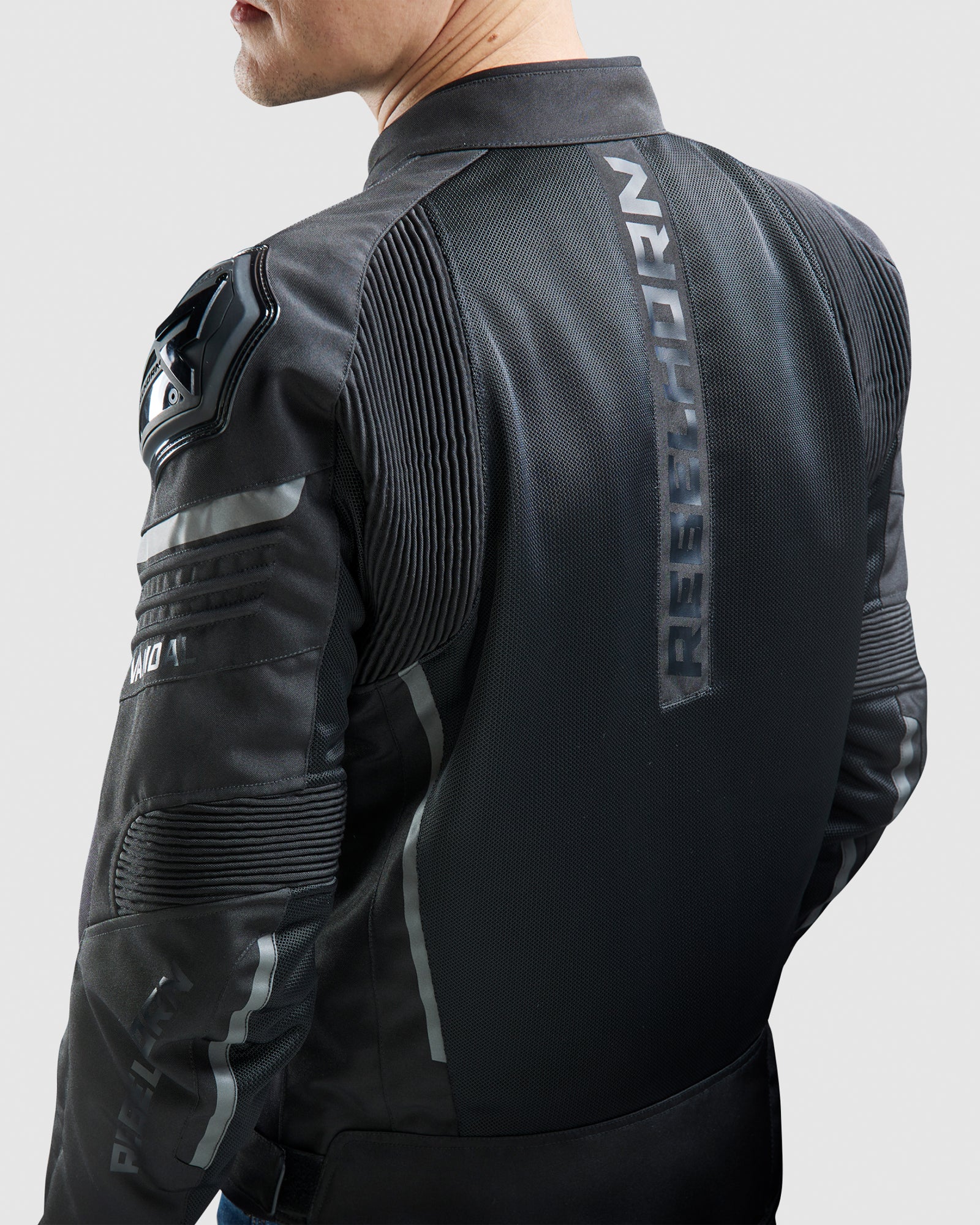 Vandal Mesh Motorcycle Jacket Black - Image 9