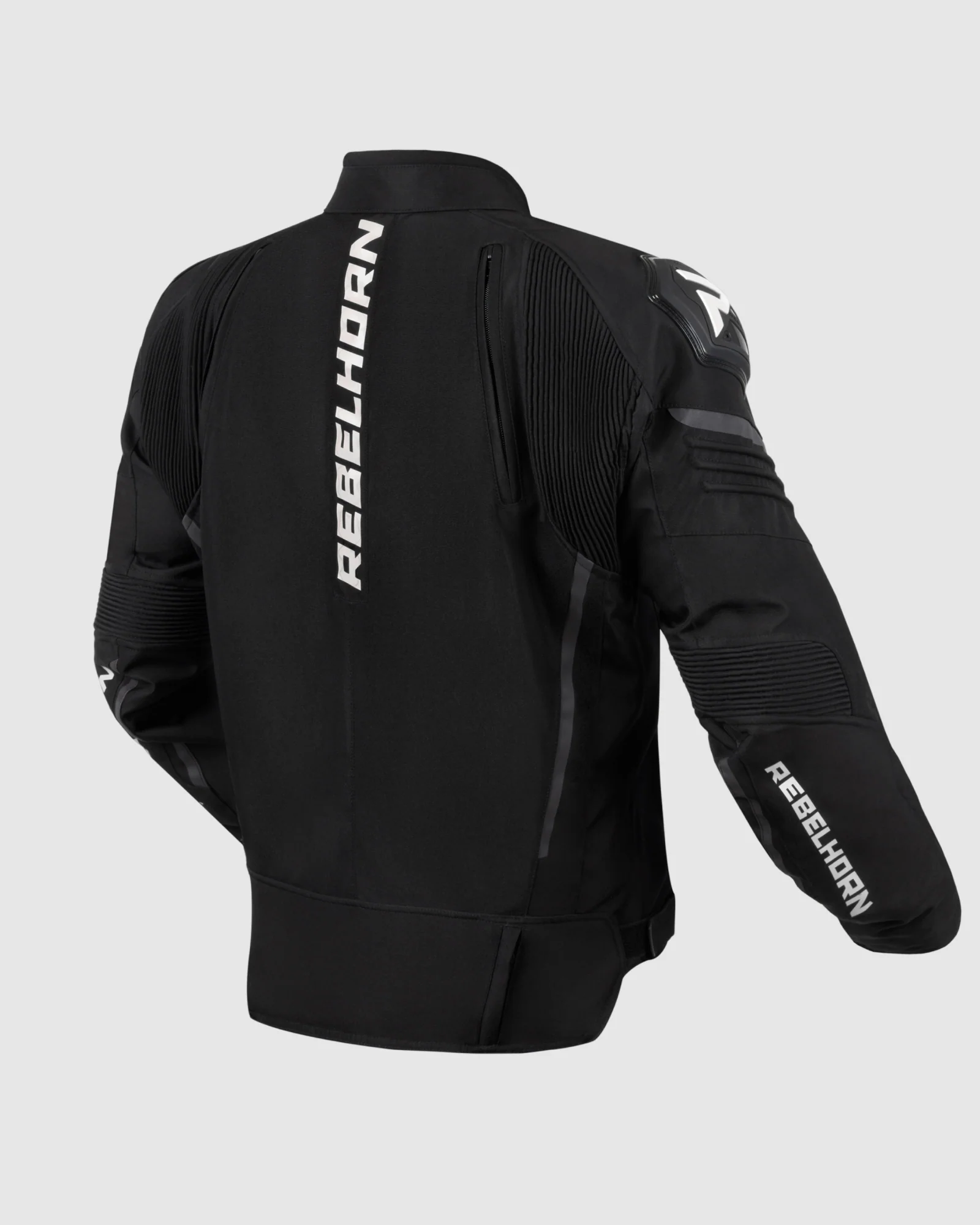 Vandal Motorcycle Jacket Black White - Image 2