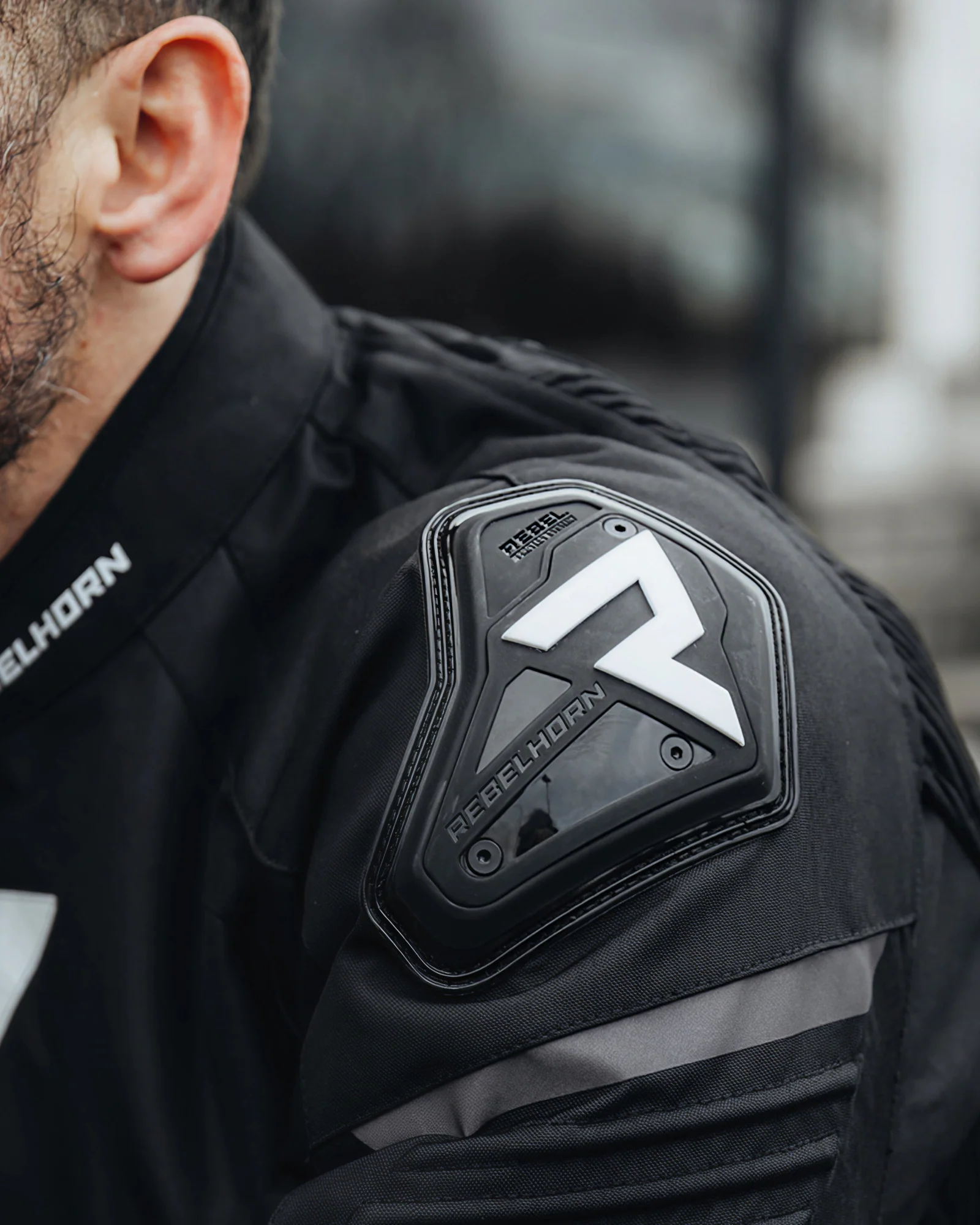 Vandal Motorcycle Jacket Black White - Image 4
