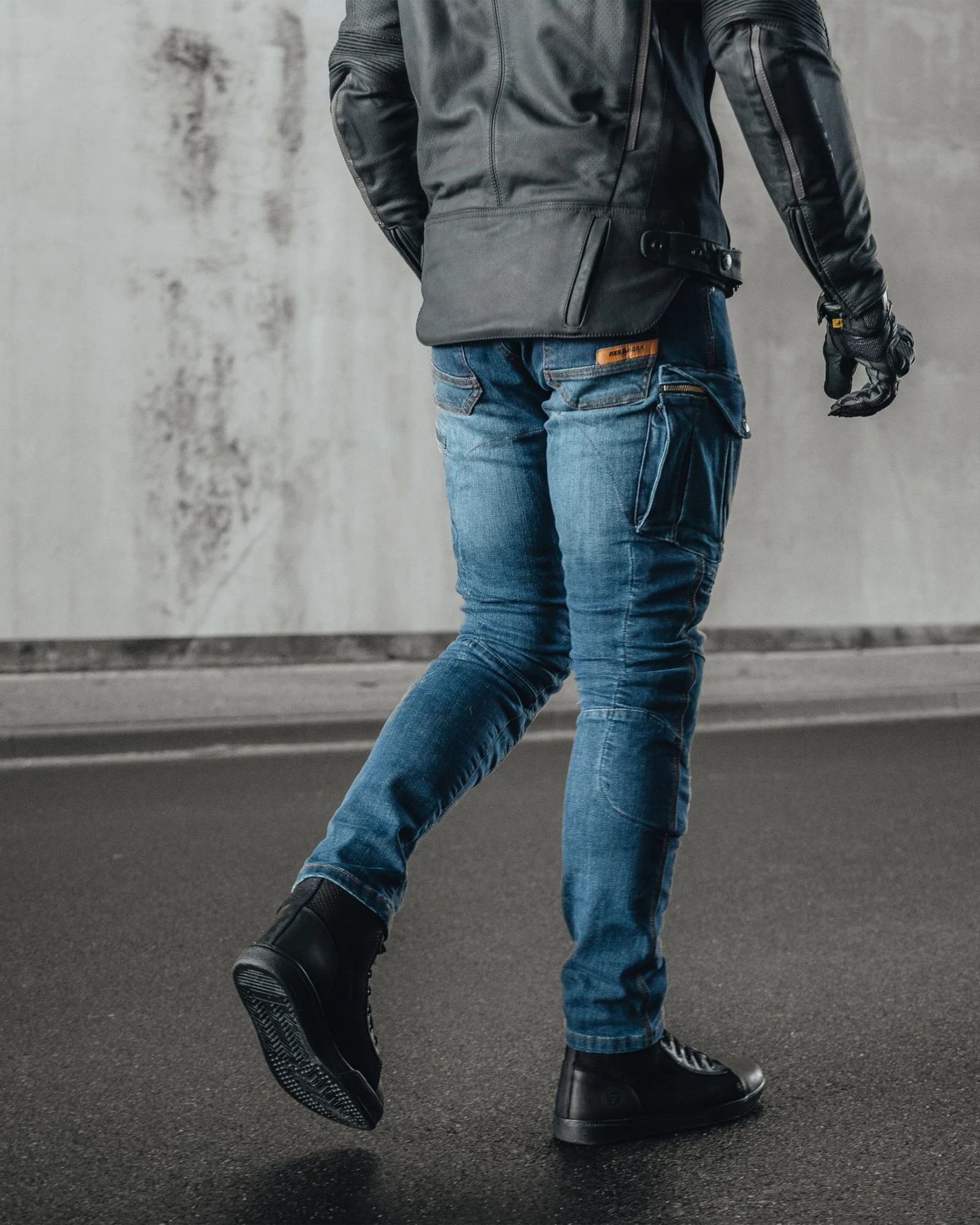 Vandal Motorcycle Jeans Blue - Image 3