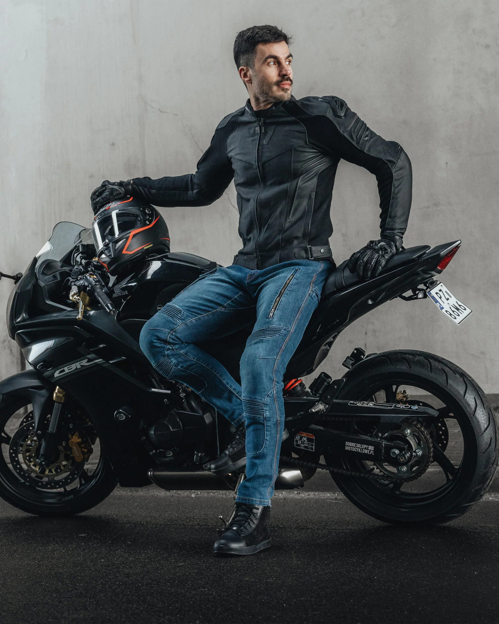 Vandal Motorcycle Jeans Blue - Image 4