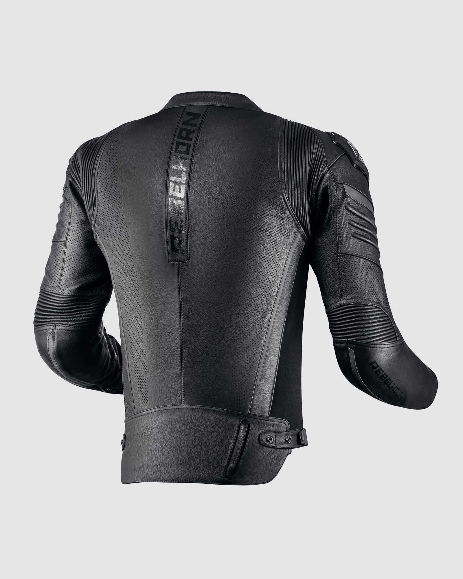 Vandal Motorcycle Leather Jacket Black - Image 2