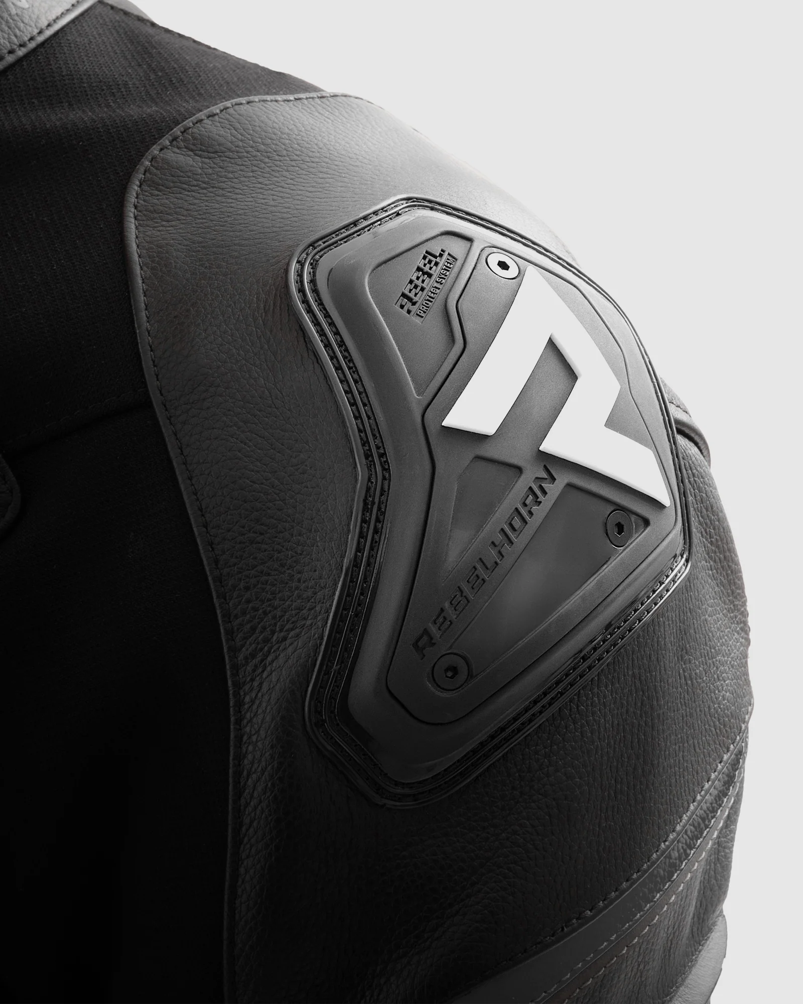 Veloce Leather Motorcycle Jacket Black White - Image 8
