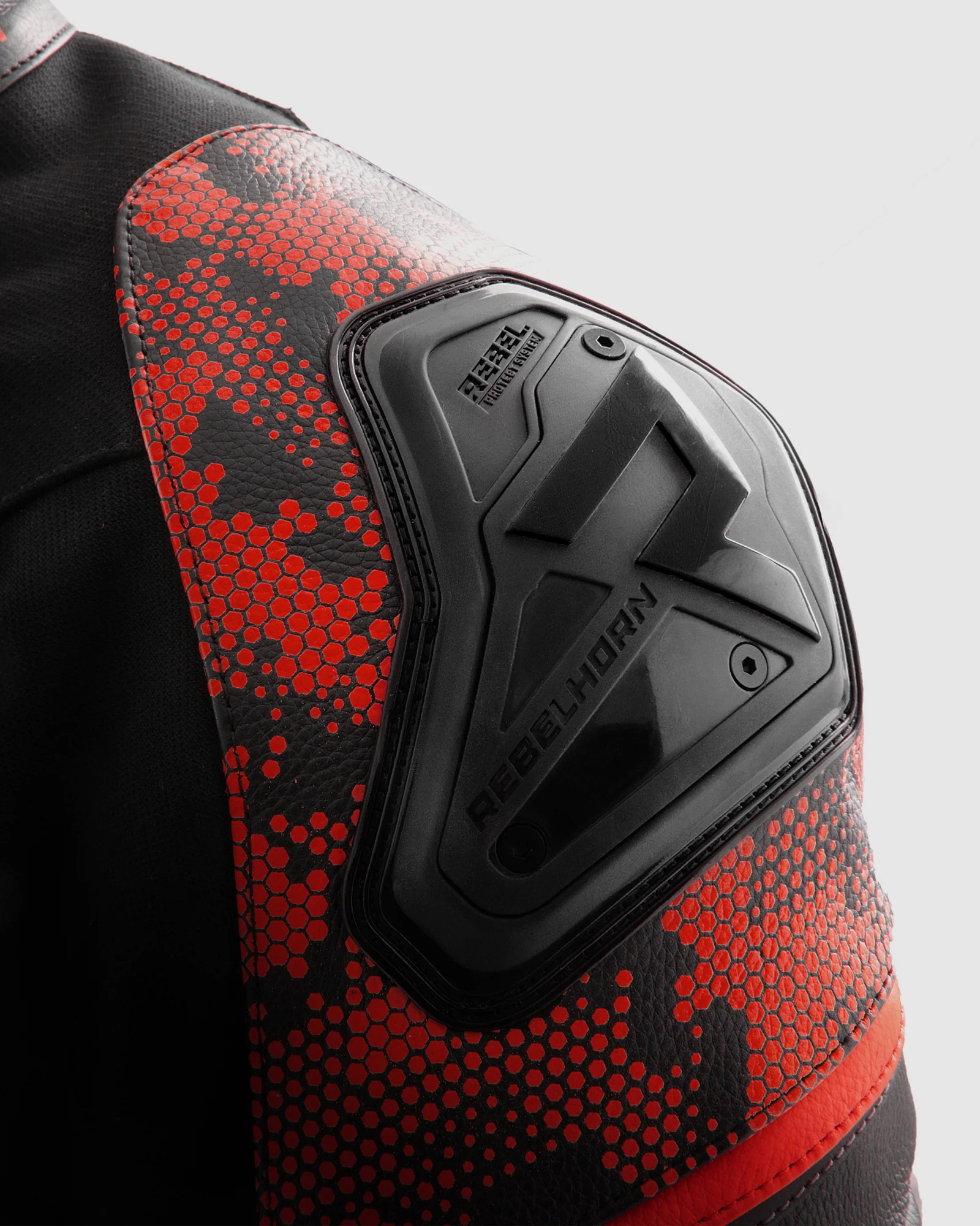 Veloce Leather Motorcycle Jacket Camo Red - Image 16