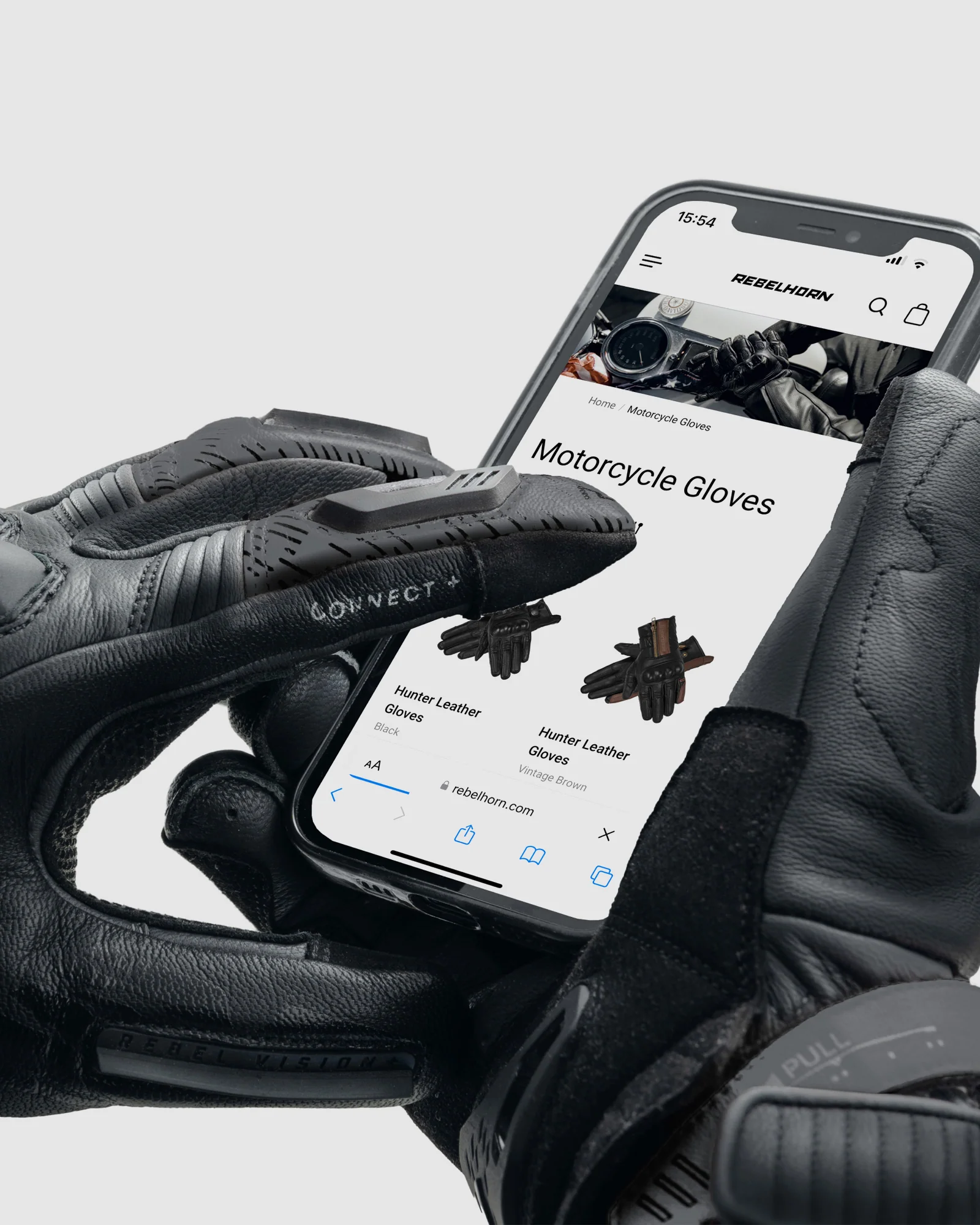 Viper Motorcycle Gloves Black - Image 7