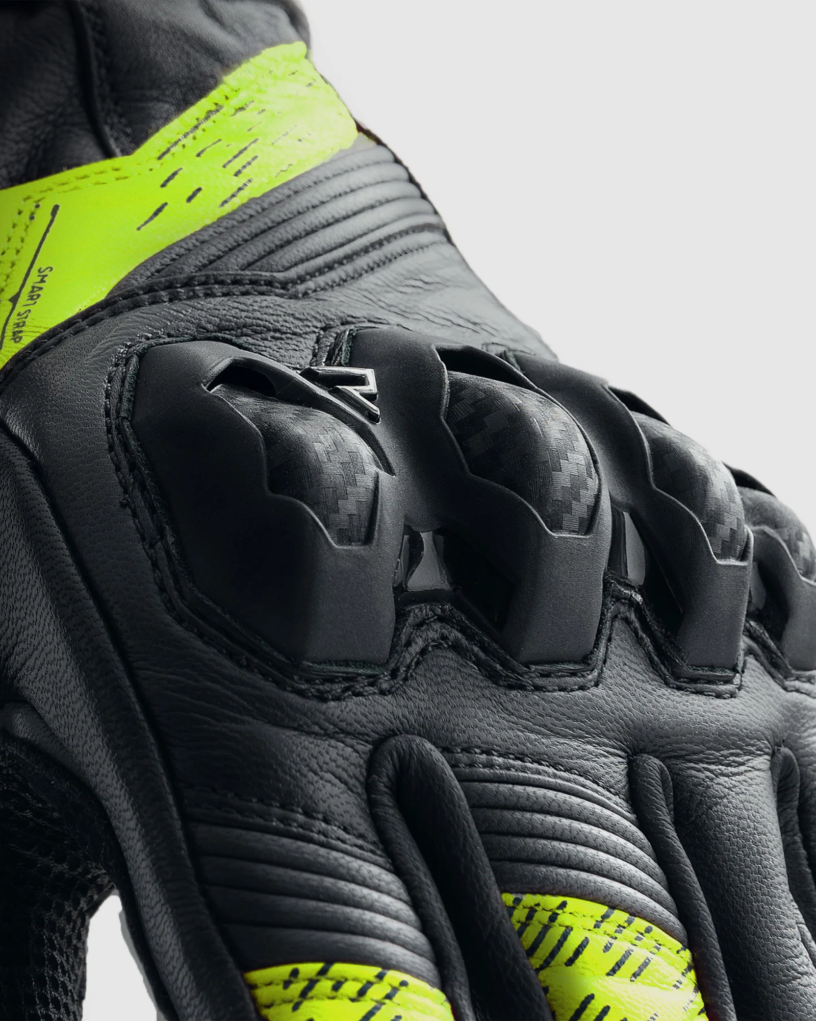 Viper Motorcycle Gloves Fluo Yellow - Image 3
