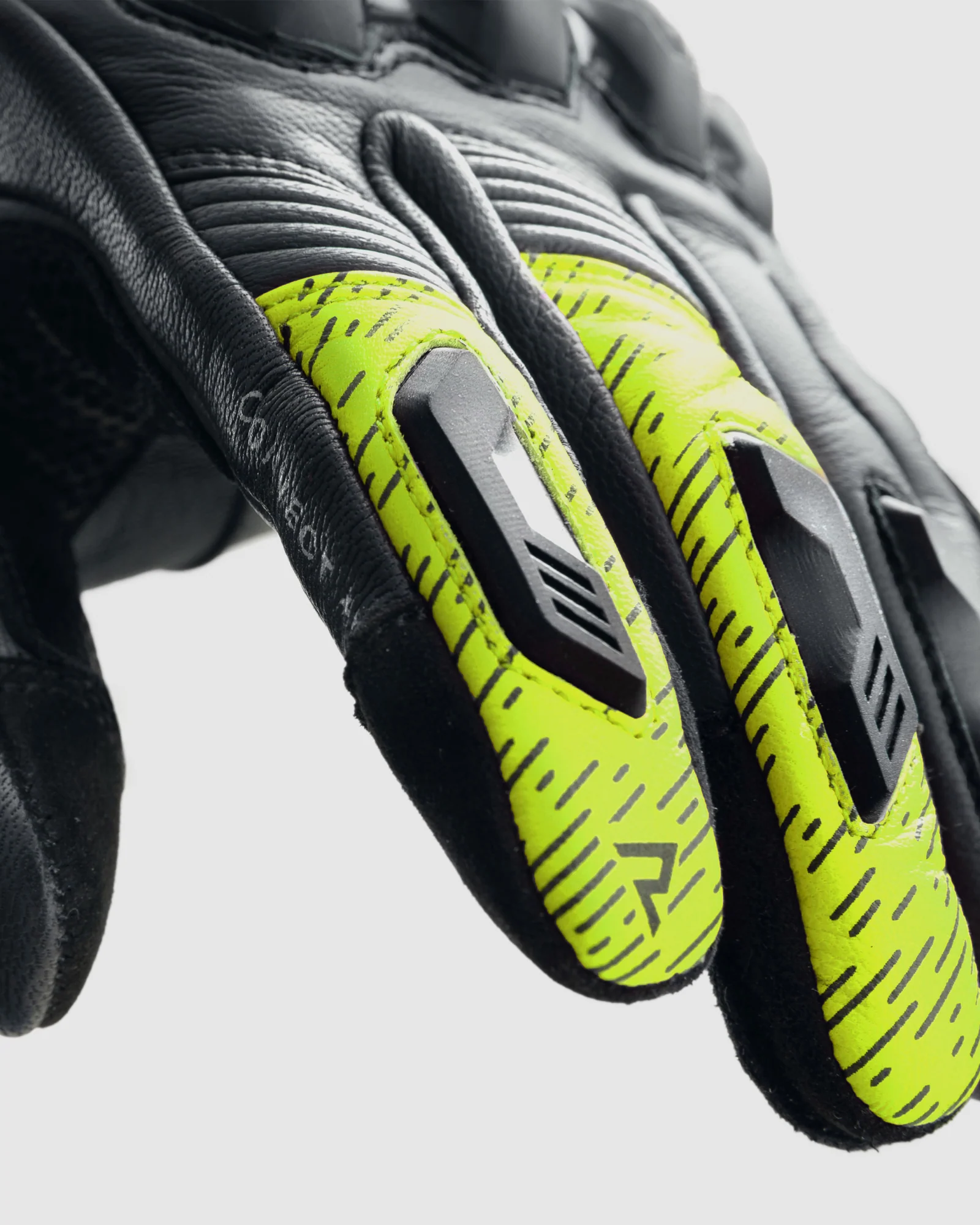 Viper Motorcycle Gloves Fluo Yellow - Image 4