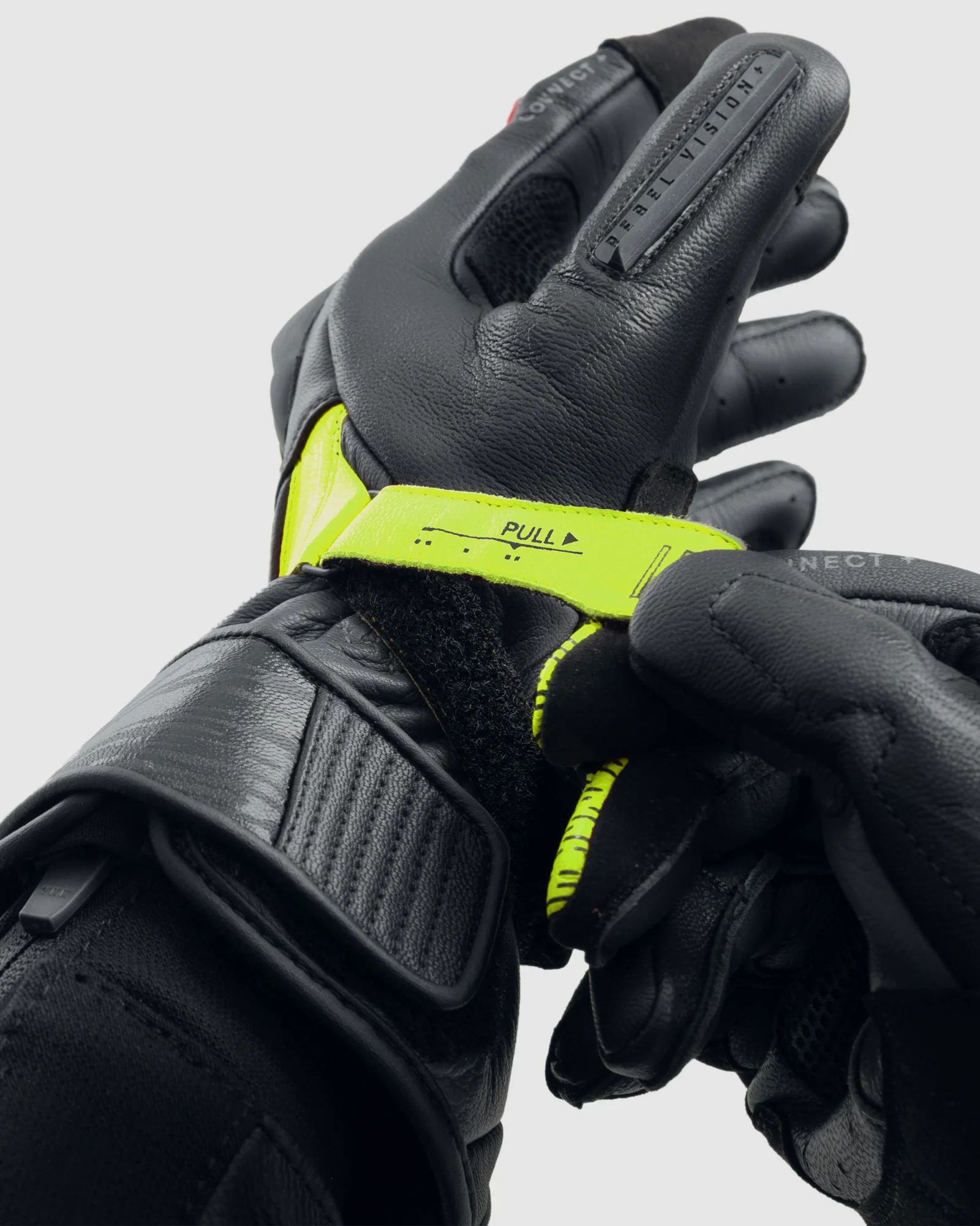 Viper Motorcycle Gloves Fluo Yellow - Image 6