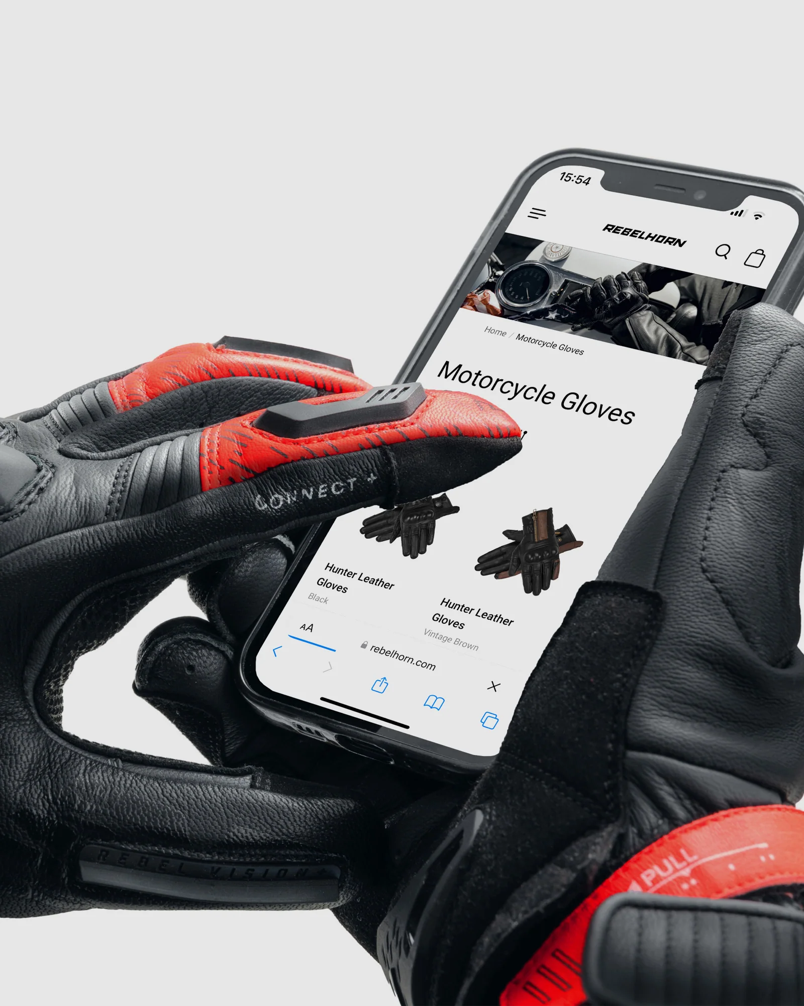 Viper Motorcycle Gloves Red - Image 7