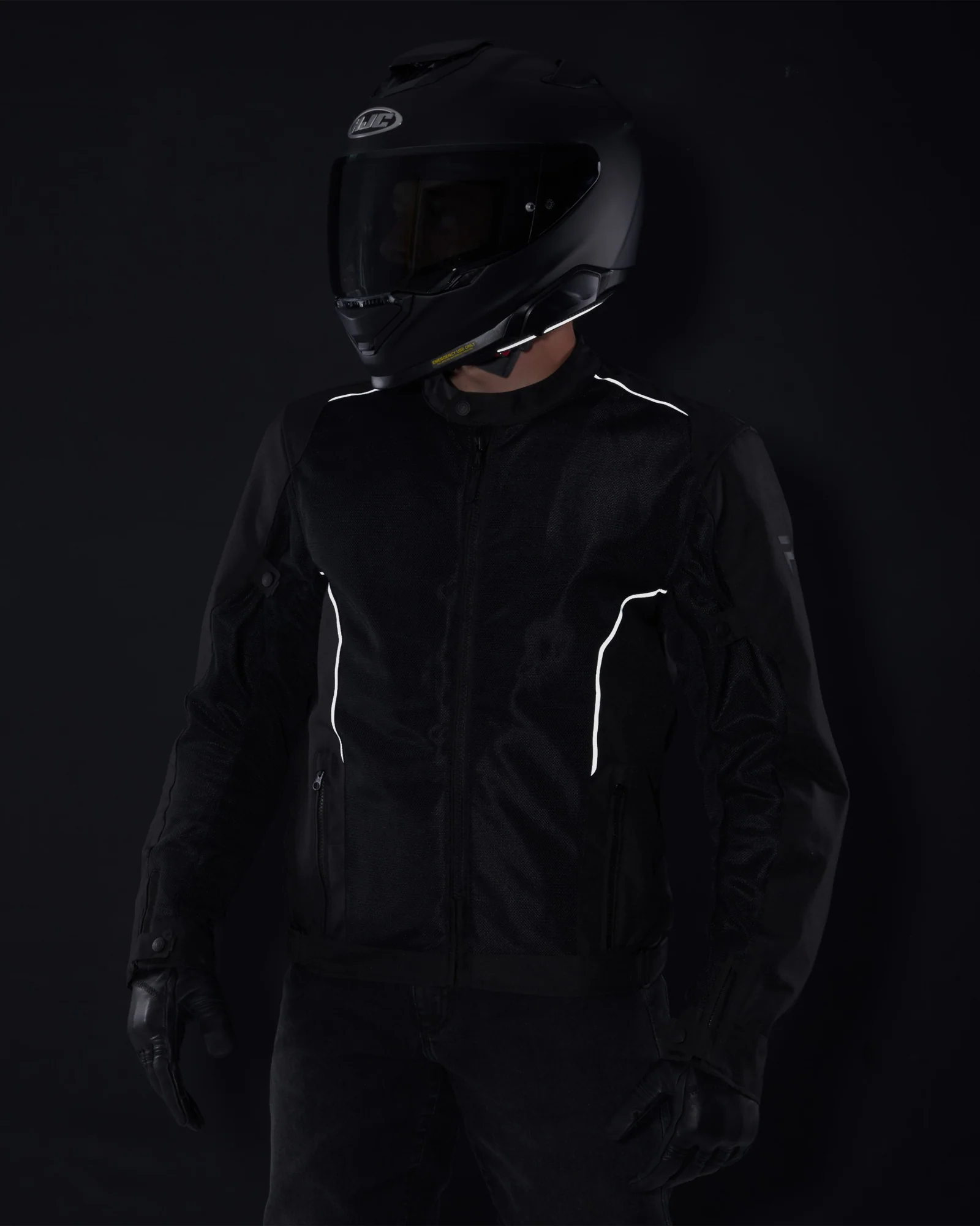 Wave Motorcycle Jacket Black - Image 12
