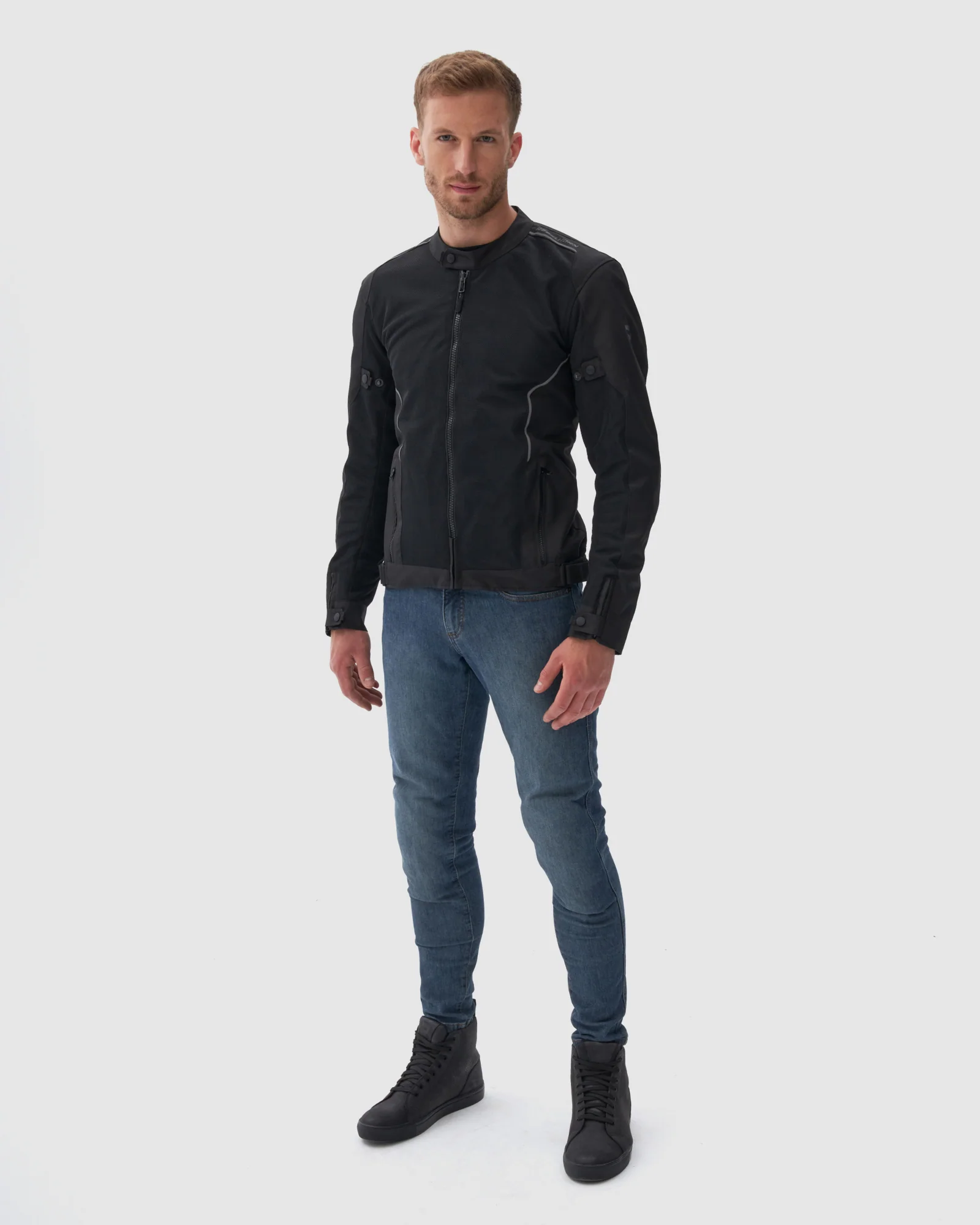 Wave Motorcycle Jacket Black - Image 14