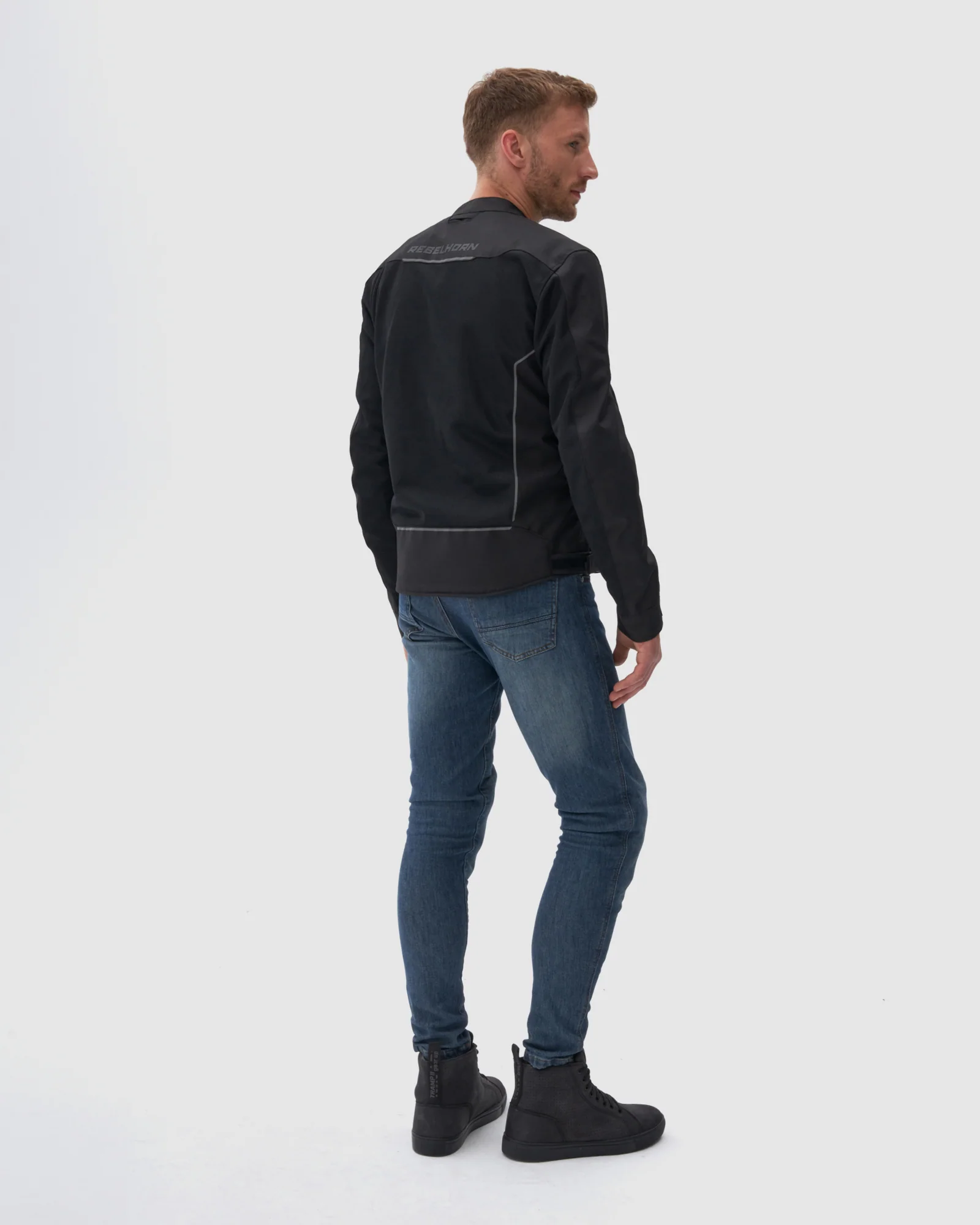 Wave Motorcycle Jacket Black - Image 15