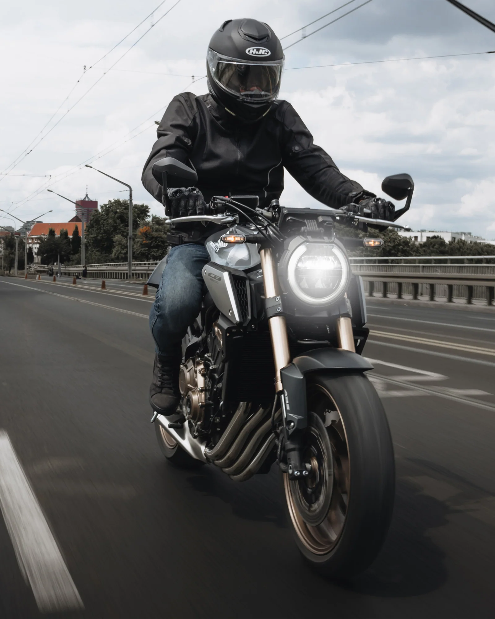 Wave Motorcycle Jacket Black - Image 16