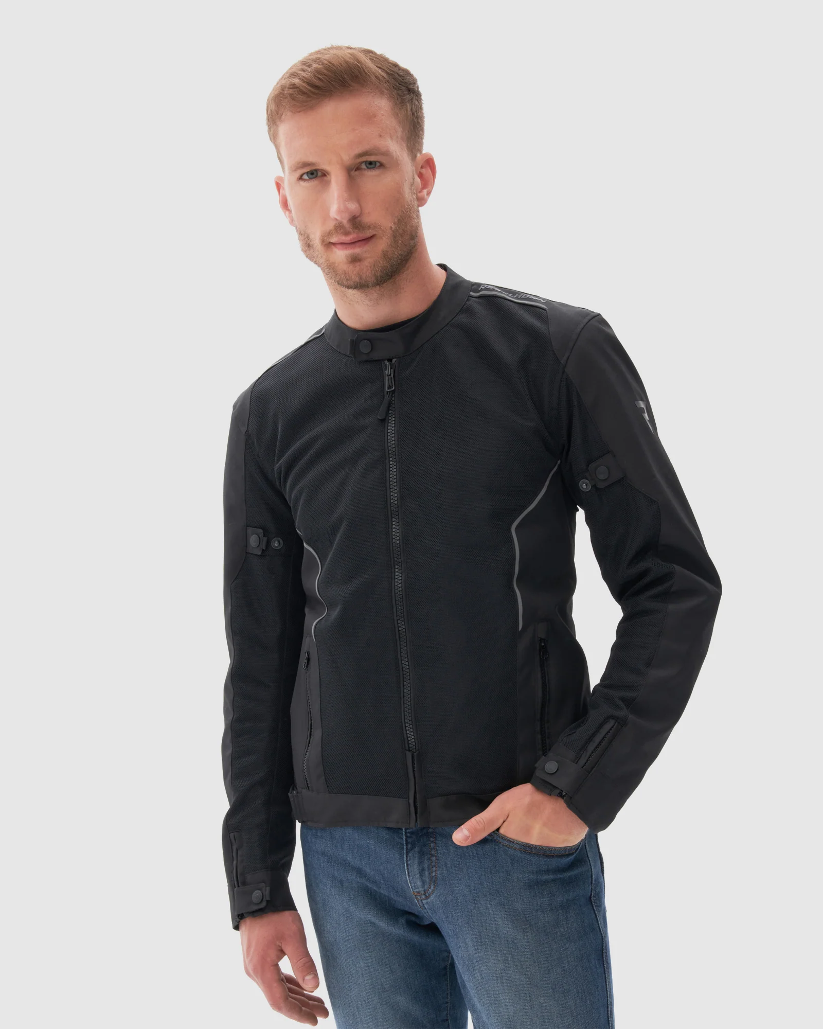 Wave Motorcycle Jacket Black - Image 3