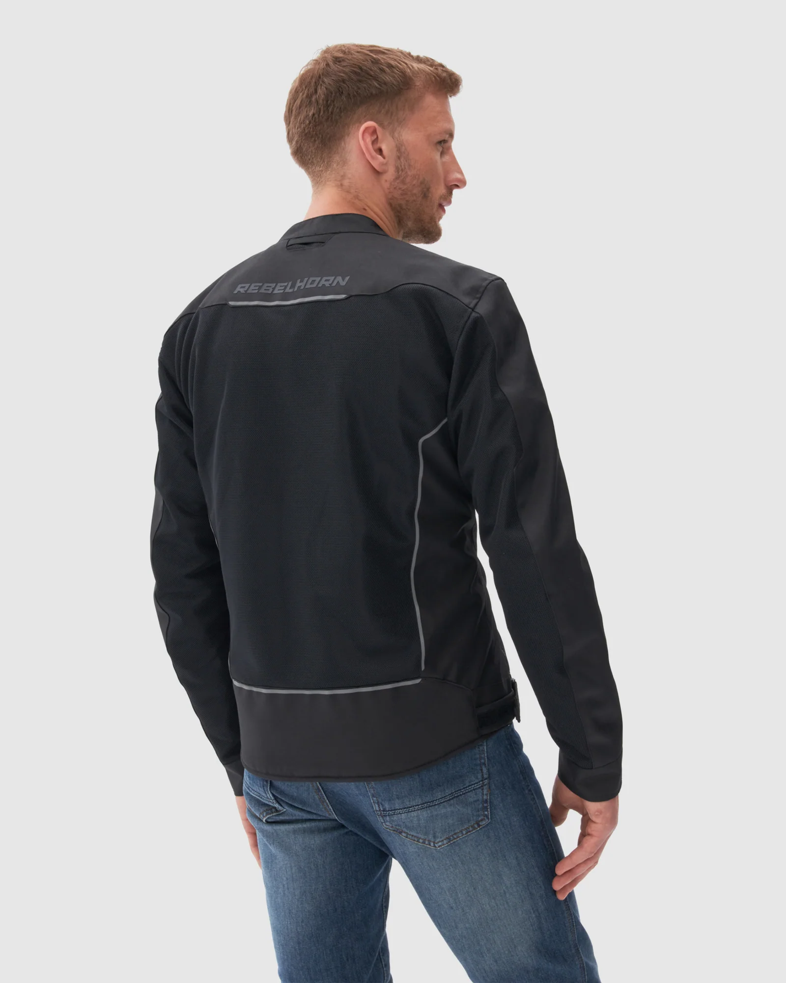 Wave Motorcycle Jacket Black - Image 4