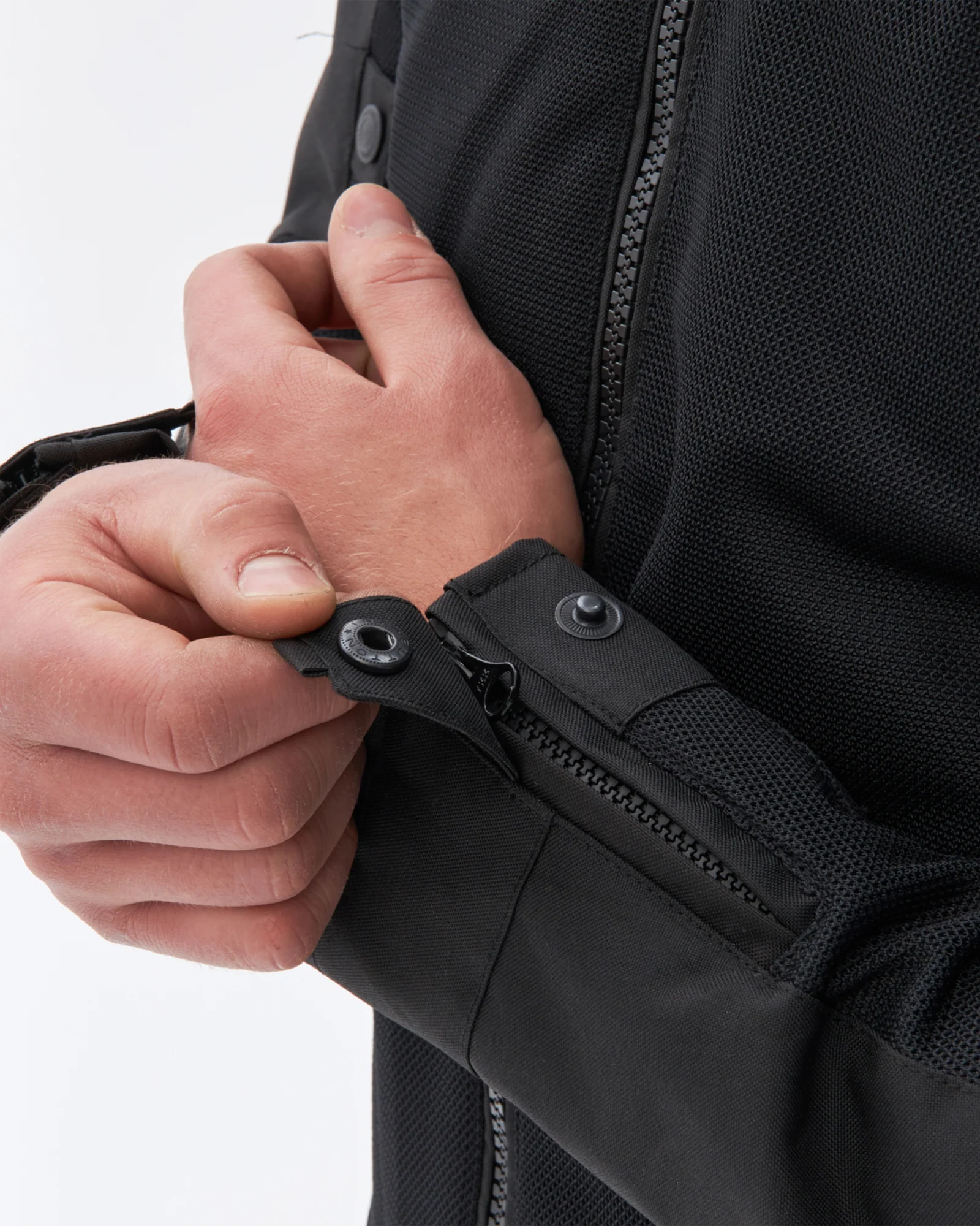 Wave Motorcycle Jacket Black - Image 5