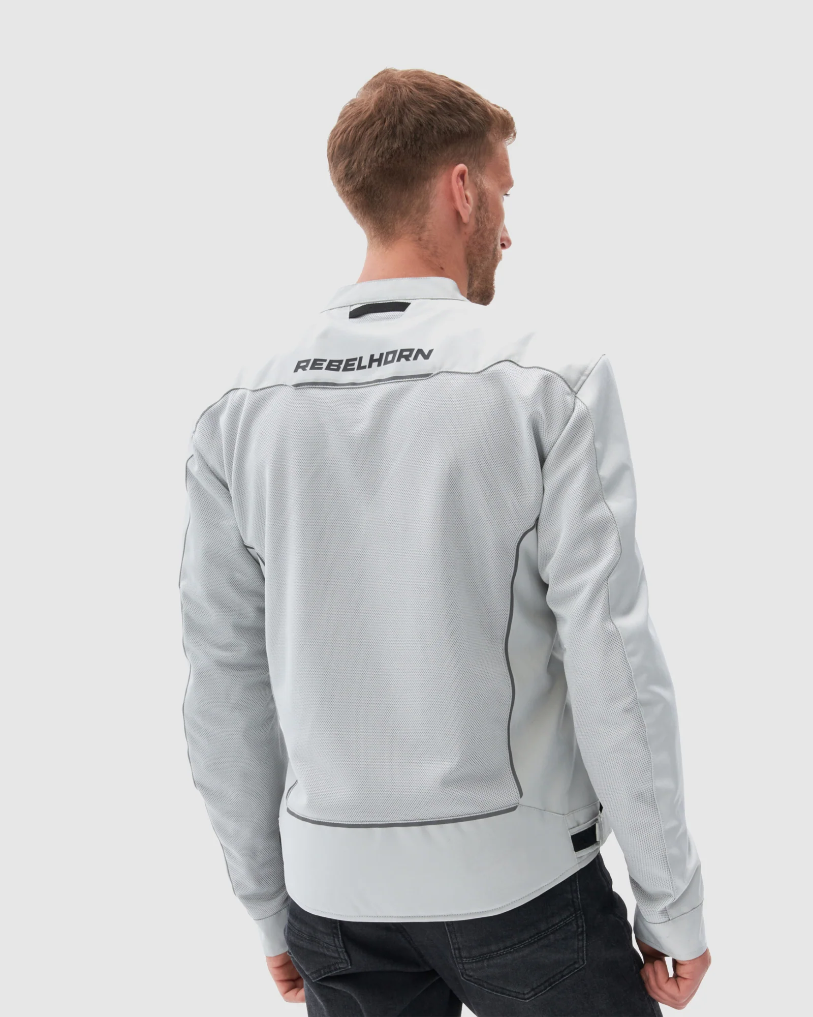 Wave Motorcycle Jacket Grey - Image 4