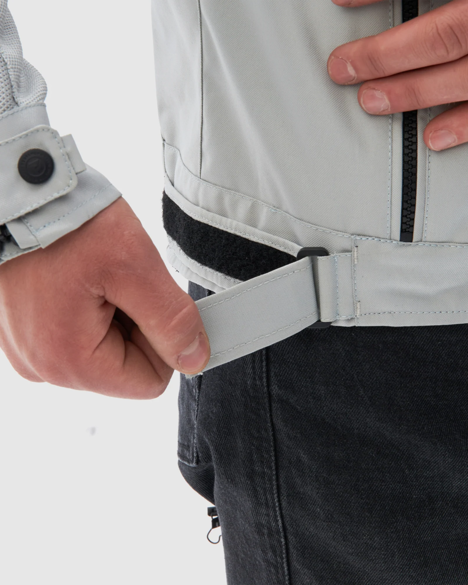 Wave Motorcycle Jacket Grey - Image 6
