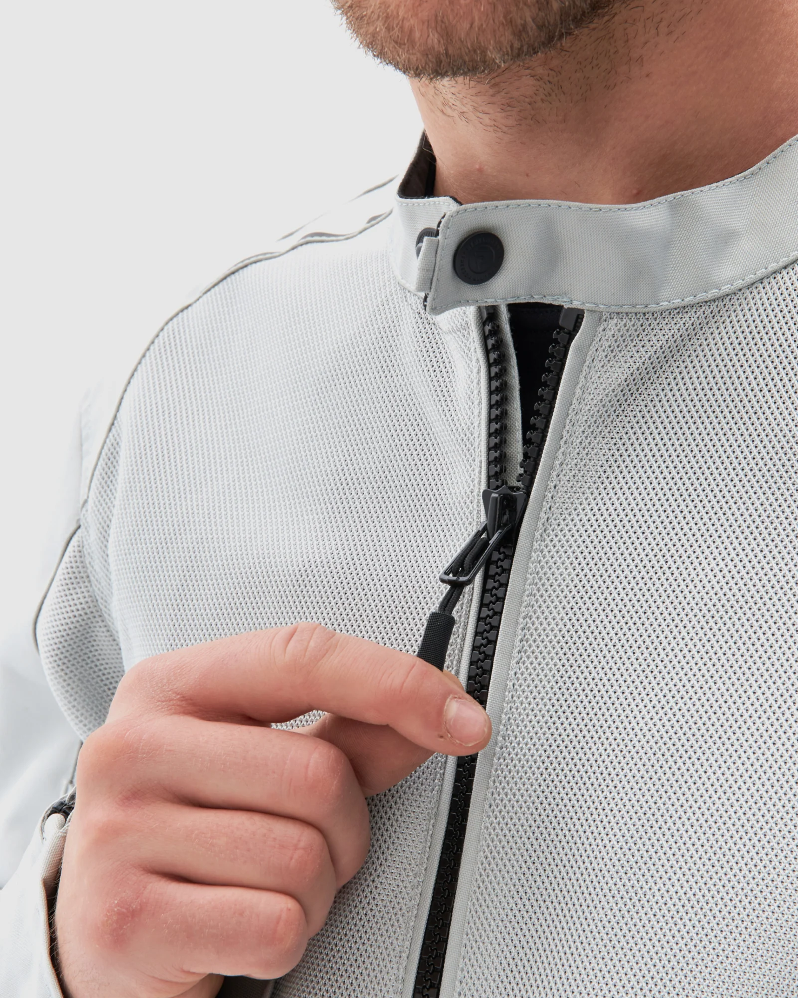 Wave Motorcycle Jacket Grey - Image 8